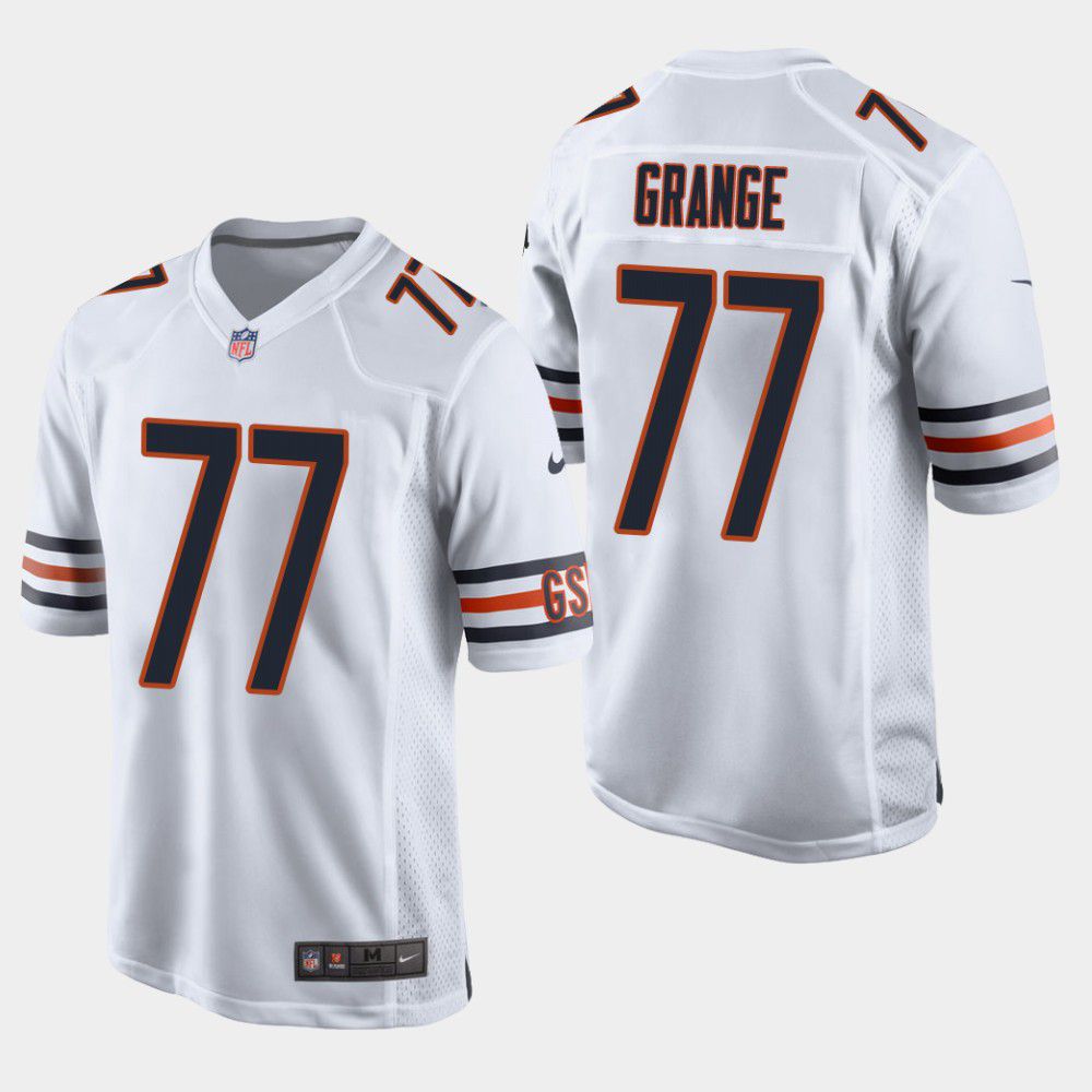 Men Chicago Bears #77 Red Grange Nike White Retired Player NFL Jersey->chicago bears->NFL Jersey